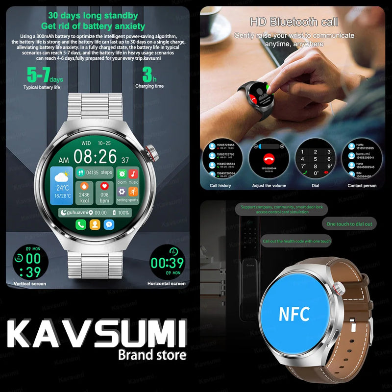 Huawei Gt4 Pro Relógio inteligente Amoled tela HD Bluetooth - chamada, GPS, NFC, Frequência Cardíaca