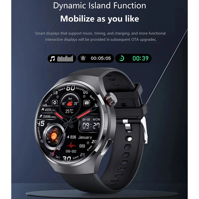 Huawei Gt4 Pro Relógio inteligente Amoled tela HD Bluetooth - chamada, GPS, NFC, Frequência Cardíaca